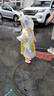牧萌兒童雨衣男童女童防水全身雨披幼兒園小學(xué)生雨具 黃色小黃鴨 S 曬單實拍圖