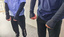 蕉下（beneunder）寬松防曬冰袖男涼感防曬袖套男手臂防曬漫暮黑 曬單實(shí)拍圖