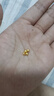 沃爾金黃金轉(zhuǎn)運(yùn)珠足金999加厚版光珠古法珠路路通金豆子DIY情人節(jié) 4MM古法【0.8g】約4顆重工 曬單實(shí)拍圖