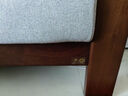 一木全實(shí)木沙發(fā) 北美黑胡桃木沙發(fā) 現代簡(jiǎn)約轉角沙發(fā)客廳實(shí)木布藝沙發(fā) 小四人位2.86米【灰色】 曬單實(shí)拍圖