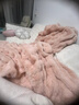 名創(chuàng  )優(yōu)品仿兔毛絨毯子毛毯被 加厚午睡毯沙發(fā)蓋毯披肩毯?jiǎn)稳诵∶?加柔升級款-科倫娜-咖色 160x200cm【加厚兔兔絨 蓄熱保暖】 曬單實(shí)拍圖