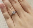 周百福鉆戒鉆石戒指女結(jié)婚求婚單鉆扭臂六爪雪花款鉑金18K金GIA裸鉆定制 【鉑金現(xiàn)貨】30分FG色SI 曬單實拍圖