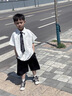 G.DUCKKIDS小黃鴨童裝男童夏季套裝新款兒童衣服男孩學(xué)院風(fēng)主持人襯衫兩件套 白色+領(lǐng)帶 130 尺碼7~8歲【120-130cm】cm 曬單實拍圖