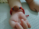 嬰幼兒桃核紅繩手鏈護(hù)身符寶寶防驚嚇腳鏈本命年手繩手串男女禮物 五彩色 0-1歲 曬單實(shí)拍圖