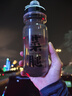 洛克兄弟（ROCKBROS）騎行水壺山地公路車(chē)運(yùn)動(dòng)水杯單車(chē)配件騎行裝備 菜腿-透明灰 曬單實(shí)拍圖