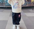 史努比m2女童秋季衛(wèi)衣2025新款兒童粉色長袖印花上衣洋氣女孩秋裝 糖果努比米白 160 160cm 曬單實拍圖