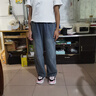 真維斯女童牛仔褲春秋2025新款兒童春裝大童薄款長褲初中生女孩直筒褲子 TAN牛仔褲 160 曬單實(shí)拍圖