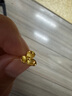 周六福三葉花黃金耳釘女足金耳飾七夕禮物計(jì)價(jià)A0914954 一對(duì) 約1.75g 曬單實(shí)拍圖