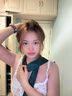 蘭萊美配真絲裙的腰帶黑色蠶絲質(zhì)感緞面長(cháng)條連衣裙飄帶子超長(cháng)收腰絲巾 墨綠 200cm 曬單實(shí)拍圖