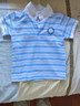 迪士尼（Disney）polo衫男童短袖T恤帥氣兒童有領(lǐng)上衣寶寶條紋短袖衣服夏季薄款 【藍色條紋】 110 適合身高100CM左右 曬單實(shí)拍圖