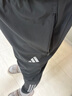 阿迪達(dá)斯 （adidas）三條紋梭織運(yùn)動(dòng)健身長(zhǎng)褲男裝夏季IM7484 黑色 A/2XL  曬單實(shí)拍圖