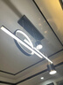 雷士（NVC）餐廳吊燈LED智能簡(jiǎn)約北歐輕奢黑金餐桌帶筒燈長(cháng)條燈WHDD40F/G-03 曬單實(shí)拍圖