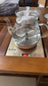 益茶福全自動(dòng)上水電熱水壺底部上水嵌入式茶臺(tái)功夫茶燒水壺飲水燒水一體機(jī)抽水玻璃煮茶壺保溫泡茶壺 SQ-008金色玻璃套裝 1L 曬單實(shí)拍圖
