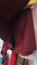 皮爾卡丹（pierre cardin）紅色優(yōu)雅氣質(zhì)套裝裙女2025春秋新款別致漂亮收腰襯衫半身裙兩件套 紅色 L 曬單實(shí)拍圖