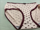 內褲女日系甜美純欲風(fēng)少女內褲中腰透氣大碼少女學(xué)生三角短褲頭 粉桃心 1條 XL 【125-155斤】 曬單實(shí)拍圖