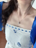 老鳳祥小方糖項(xiàng)鏈女純銀輕奢小眾簡(jiǎn)約吊墜生日七夕情人節(jié)禮物送女友 【老鳳祥禮盒】簡(jiǎn)約方糖項(xiàng)鏈 曬單實(shí)拍圖