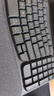 羅技（Logitech）Wave Keys人體工學(xué)鍵盤 無線藍(lán)牙鍵盤辦公平板ipad鍵盤Mac筆記本薄膜鍵盤 家用雙模帶掌托傾角支架 Wave Keys黑色(帶Bolt接收器) 曬單實(shí)拍圖