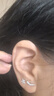 米蔓（MIMORE）S925銀微笑耳釘女時(shí)尚潮流高級感氣質(zhì)耳飾養耳洞睡覺(jué)免摘防堵 曬單實(shí)拍圖