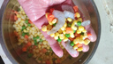三鮮蝦仁玉米青豆胡蘿卜半成品速凍混合什錦蔬菜粒炒飯配料 400g*1袋 曬單實(shí)拍圖