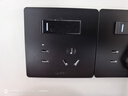 公牛G12皓鉆黑色開關(guān)插座面板86型暗裝墻面五孔帶USB電視電腦網(wǎng)絡(luò) 一開雙控五孔 曬單實(shí)拍圖