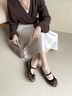 妙麗（Millies）品牌輕奢瑪麗珍鞋女真皮豹紋內(nèi)增高女鞋2025新款百搭休閑通勤單鞋 豹紋色 36 (230mm)  標(biāo)準(zhǔn)碼 曬單實(shí)拍圖