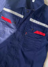 耐典防靜電工作服套裝夏季短袖勞保服男女汽修工程服廠(chǎng)服定制 藏藍180 曬單實(shí)拍圖