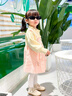 G.DUCKKIDS女童毛衣連衣裙2025新款寶寶蝴蝶結假兩件針織公主裙秋冬女寶韓版 粉色蝴蝶結裙子 90 cm 曬單實(shí)拍圖