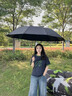 WCZ德國防風(fēng)大暴雨傘遮太陽傘防曬加大加厚加固晴雨兩用女特超大號男 黑色【150cm超大傘面+荷葉拒水+合金加粗傘骨】 曬單實(shí)拍圖
