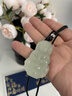 胖東來品質(zhì)新年禮物和田玉吊墜彌勒佛觀音蛇年玉墜項鏈情人節(jié)禮物 情侶一對大號【彌勒佛32*33MM紅 曬單實拍圖