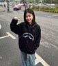 SPRAYGROUND鯊魚(yú)嘴25春刺繡開(kāi)衫連帽衛衣美式三拉鏈男女情侶帽衫 藏青色 L 曬單實(shí)拍圖