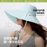 蕉下（beneunder）遮陽(yáng)帽子女雙面倍護(hù)漁夫帽防曬帽大檐防紫外線(xiàn)AL500藍(lán) 曬單實(shí)拍圖