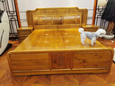 好木名作非國標金絲楠（學(xué)名：楠木）床 全實(shí)木床中式雙人床 大床臥室家具 【預約到廠(chǎng)】免費接送 曬單實(shí)拍圖