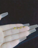 是你（IS YOU）碎碎冰愛心黃金耳釘女新款足金u型雪花耳環(huán)純金生日禮物送老婆 真花玫瑰禮盒（無產(chǎn)品勿單拍） 曬單實(shí)拍圖