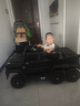 福兒寶（FUERBAO）奔馳授權(quán)兒童電動車六驅(qū)可坐大人遙控玩具車小孩寶寶雙人越野送禮 六驅(qū)軟胎黑+后備箱+雙皮座雙油門 曬單實拍圖