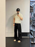 牧唯 輕奢高級感POLO衫男士短袖夏季休閑簡(jiǎn)約翻領(lǐng)t恤輕熟條紋針織上衣 白色 90%買(mǎi)家選擇 XL [建議130-150斤] 曬單實(shí)拍圖
