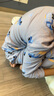 南極人（Nanjiren）兒童睡衣男童夏季薄款綿綢長袖可外穿寬松家居服套裝灰色汽車160 曬單實拍圖