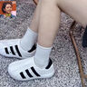 三葉草（Adidas） AdiFom Superstar 黑白 貝殼頭洞洞鞋 休閑鞋 運動鞋 男鞋 女鞋 HQ8750 39 曬單實拍圖