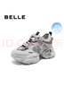 百麗（Belle）元寶樂福鞋女2025秋新棕色英倫粗跟小皮鞋單鞋D2S1DCA5 黑色 37 (235mm) 曬單實拍圖