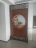 聚沁源中式屏風(fēng)新實木移動2023新款簡約現(xiàn)代客廳家用正對入戶門平風(fēng) 胡桃木+雙面蘇繡 長80x高180cm 曬單實拍圖