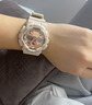 卡西歐（CASIO）手表女GSHOCK獨角獸星空粉學(xué)生雙顯考試多功能運動防水送女友禮物 GMA-S120MF-4A 曬單實拍圖