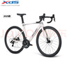 喜德盛公路自行車(chē)2025款AD300油碟UCI車(chē)架2x10速中空一體牙盤(pán)桶軸破風(fēng)車(chē) 白蛇 510mm（適合身高170-180cm） 曬單實(shí)拍圖