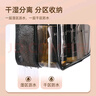 易旅（Etravel）化妝包洗漱包 干濕分離防水大容量透明男女收納套裝旅行出差 灰透 曬單實(shí)拍圖