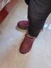 足力健大師老人棉鞋女冬季媽媽鞋加絨保暖老年健步休閑鞋東北抗寒防滑雪地靴 女款棗紅 （送襪子） 40 曬單實(shí)拍圖