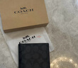 蔻馳（COACH）【品牌直供】男士短款折疊錢包卡包灰黑色拼色人造革CY394QBMI5 曬單實拍圖