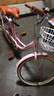 飛鴿（FLYING PIGEON）自行車成人通勤車自行車學(xué)生單車成人自行車通勤自行車女士自行車 標(biāo)配櫻花粉|單速|(zhì)輻條輪+禮包 24寸適合150-170cm 曬單實(shí)拍圖