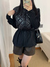 MACKAGE【七夕】MACKAGE女士 ADITA 輕薄羽絨拼接夾克 早秋新品 黑色 XS 曬單實拍圖