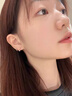 芯奢s999純銀耳環(huán)女養耳洞睡覺(jué)免摘耳釘2025新款耳飾耳圈U型足銀擰扣 螺旋圓珠款 一對 曬單實(shí)拍圖