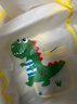 牧萌兒童雨衣男童女童防水全身雨披幼兒園小學(xué)生雨具 黃色小恐龍 S 曬單實(shí)拍圖