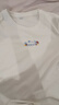 茵曼全棉舒適趣味繡花短袖白T恤2026夏季寬松顯瘦休閑上衣 米白色  M 曬單實(shí)拍圖