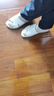 奧康女鞋真皮軟底媽媽拖鞋2025新款夏季涼鞋中老年防滑外穿涼拖鞋女 米白色 37 曬單實(shí)拍圖